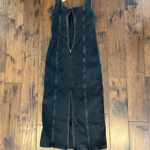 Abercrombie Black Denim Dress - Picture 2 of 3